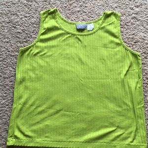 Green tank top